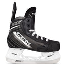 CCM XR 90 youth ice hockey skate in black with white SpeedBlade holder and laces