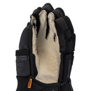CCM Tacks XR Ghost senior hockey glove interior palm view showing cream-colored grip palm