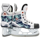 Daoust 301 youth ice hockey skates in blue digital camouflage pattern with white accents