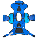 Sherwood Code Photon 1 Junior Ice Hockey Shoulder Pads shown from back, royal blue