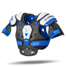 Sherwood Code Photon 1 Senior Ice Hockey Shoulder Pads in black, blue, and white