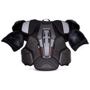 CCM Tacks XR Senior Ice Hockey Shoulder Pads in black, front view on white background