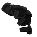 Vaughn Ion Ice Hockey Goalie Knee Guards Senior in black with adjustable straps